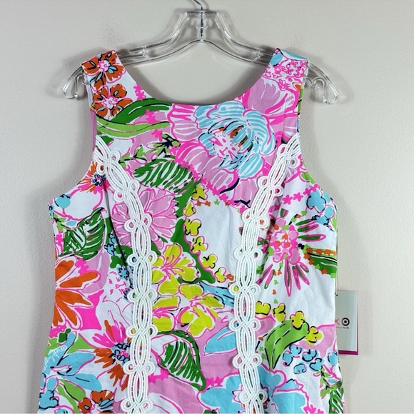 NWT LILLY PULITZER for Target womens size 14 Nosey Posey floral shift dress - Picture 4 of 8
